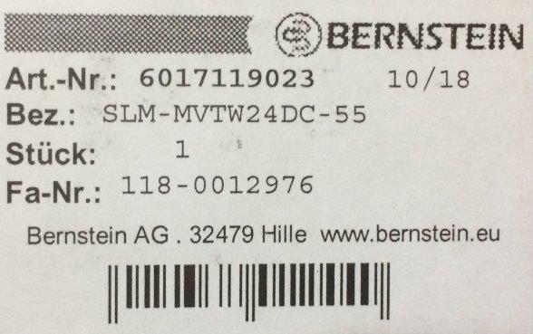 Bernstein-601.7119.023 SLM-MVTW 24DC-55 - 1