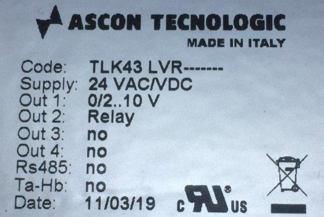 Ascon Tecnologic-TLK43 LVR - 1