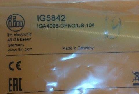IFM-IG 5842 IGA 4008-CPKG/US -104 - 1