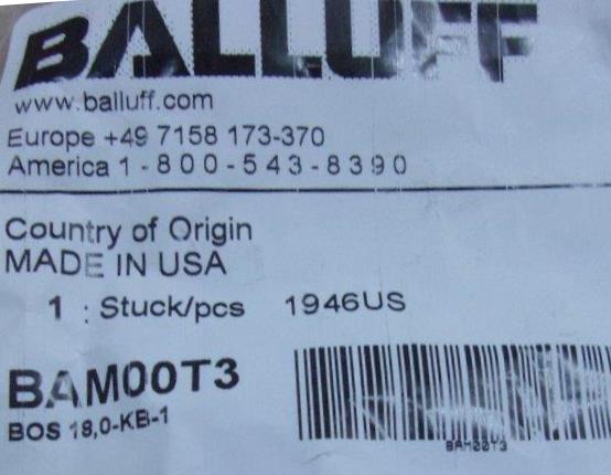 Balluff-BALLUFF BAM 00T3 - 1