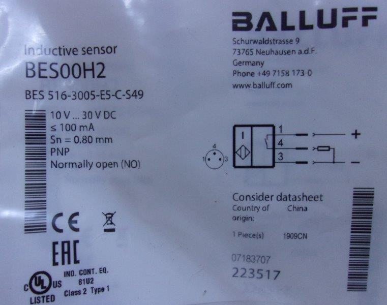 Balluff-BALLUF BES 516-3005-E5-C-S49 - 1