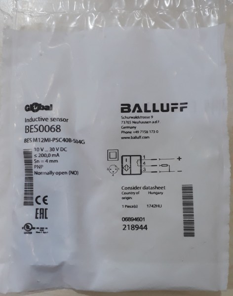 Balluff-BES0068(BES M12MI-PSC40B-S04G) - 1