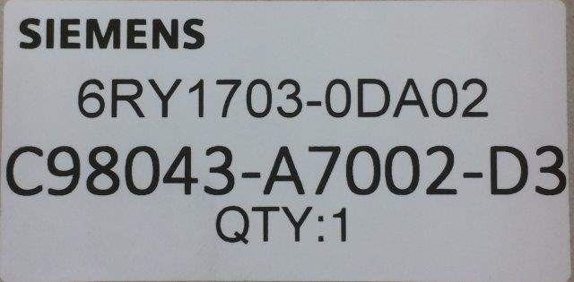 Siemens-6RY1703-0DA02 - 1