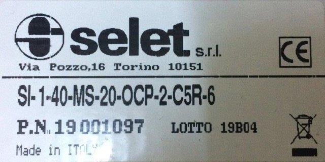 Selet-SELET SI1 40/MS/20/OCP/2/C56-6 - 1