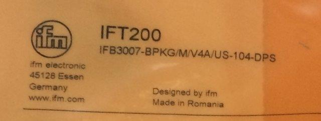 IFM-IFT200 - 1