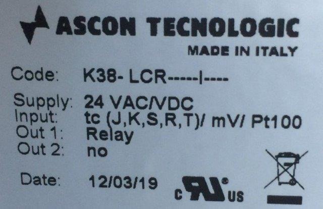 Ascon Tecnologic-K38-LCR - 1