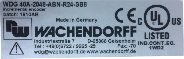 Wachendorff Prozesstechnik -WASHENDORFF-WDG 40A-2048-ABN-R24-SB8 - 1