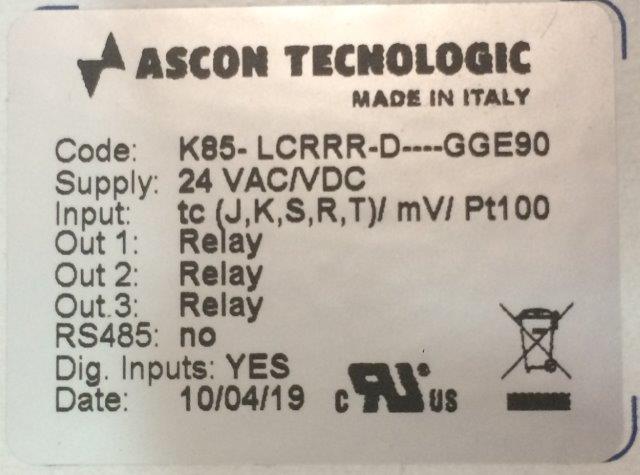 Ascon Tecnologic-K85-LCRR-D------GGE90 - 1