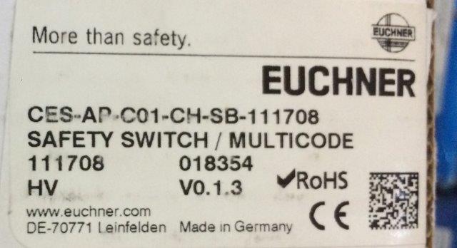 Euchner-EUCHNER 111708 CES-AP-C01-CH-SB-111708 - 1