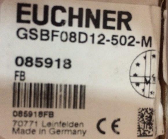 Euchner-EUCHNER 085918 GSBF08D12-502-M - 1