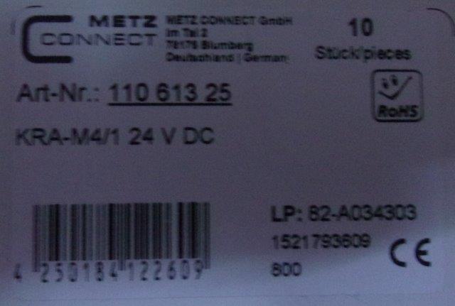 Metz Connect-KRA-M4/1 24VAC/DC 11061325 - 2