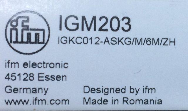 IFM-IGM203 - 1