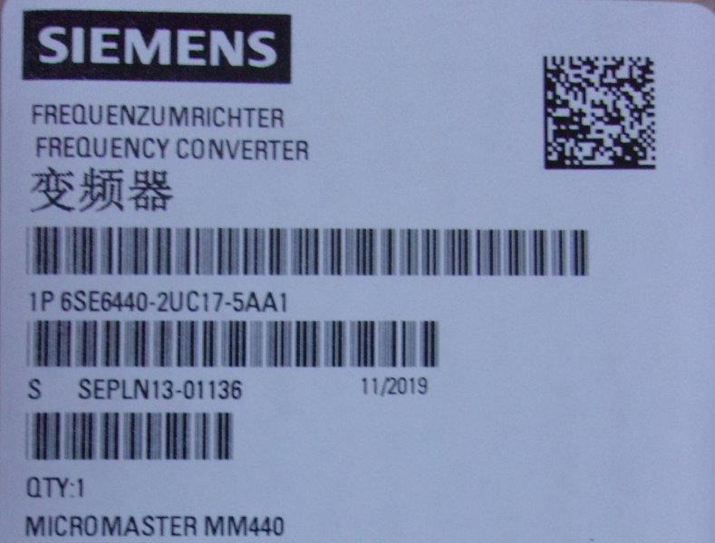 Siemens-6SE 6440-2UC17-5AA1 - 1