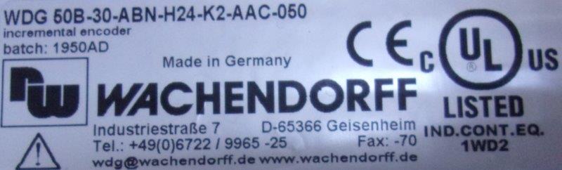 Wachendorff Prozesstechnik -WASHENDORFF-WDG 50B-30-ABN-H24-K2-AAC-050 - 1