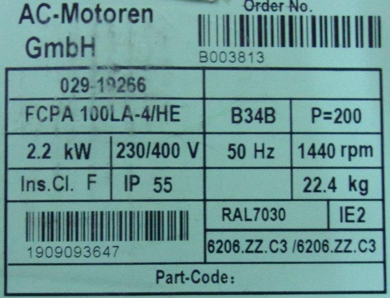 AC-MOTOREN-FCPA 100LA-4/HE-(11092884) - 1