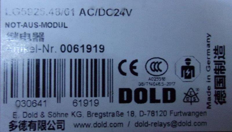 Dold-LG 5925.48/61 AC/DC  - 1