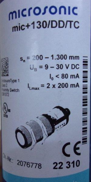 Microsonic-2076778 130/DD/TC - 1