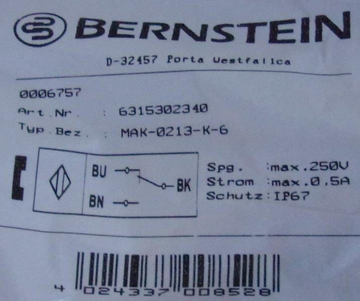 Bernstein-631.5302.340 MAK 0213-K-6 - 1
