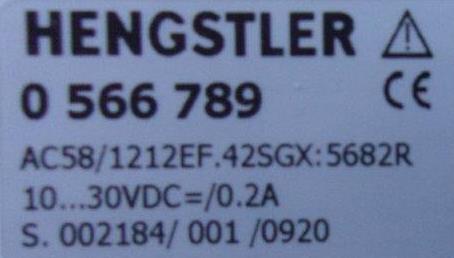 Hengstler  -0 566 789 - 1